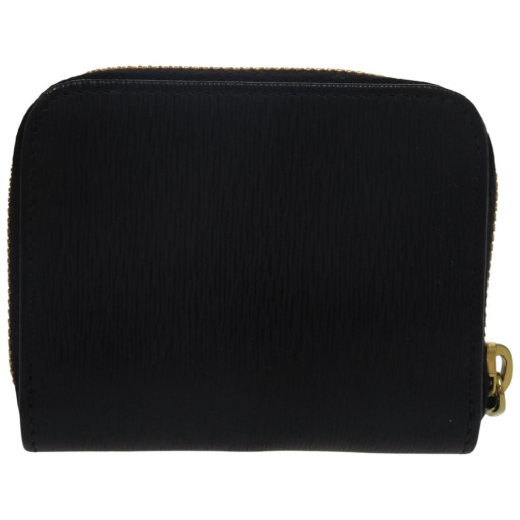 Prada Black Leather Coin Purse/Coin Case