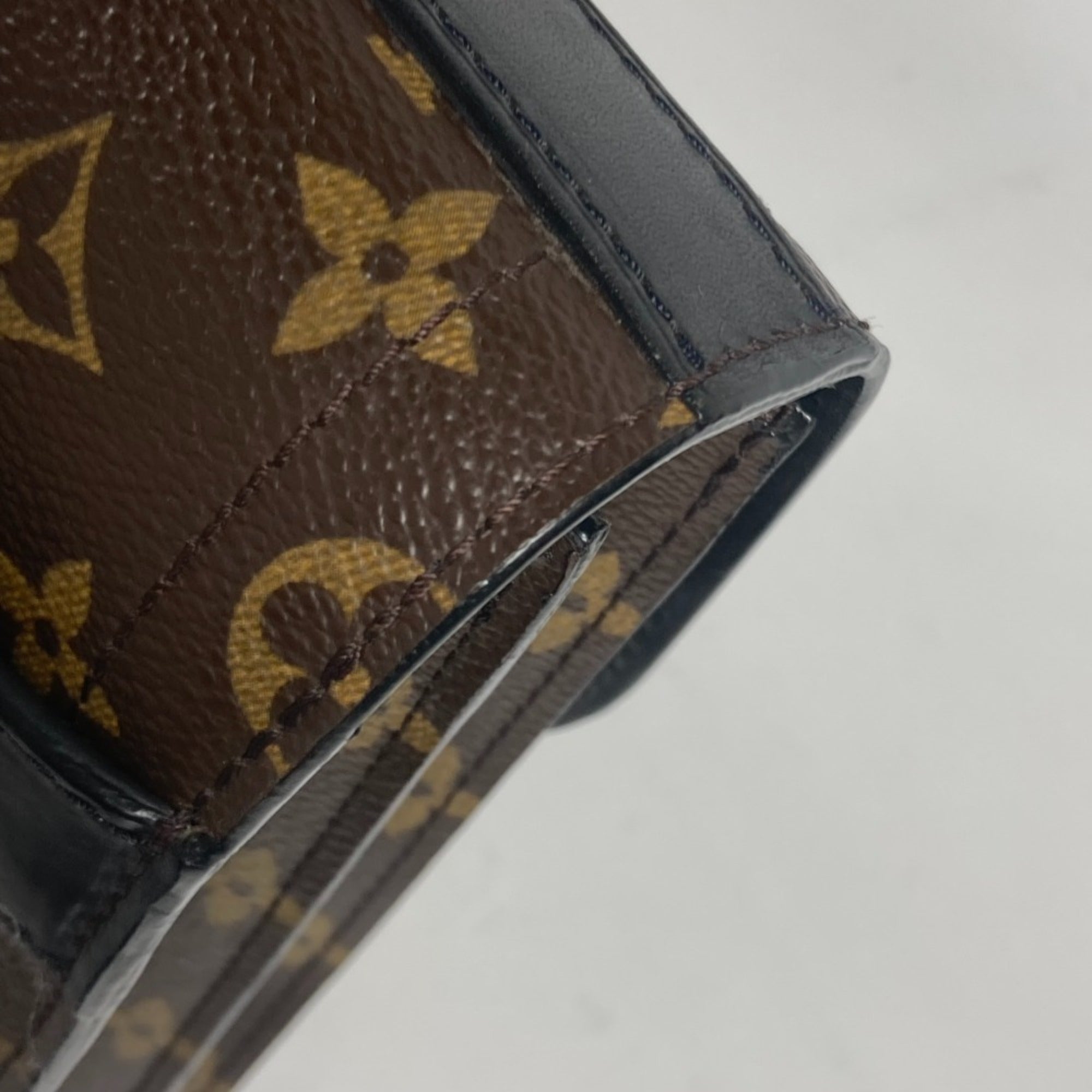Louis Vuitton Black Brown Monogram Monogram Briefcase Handbag Tote Bag