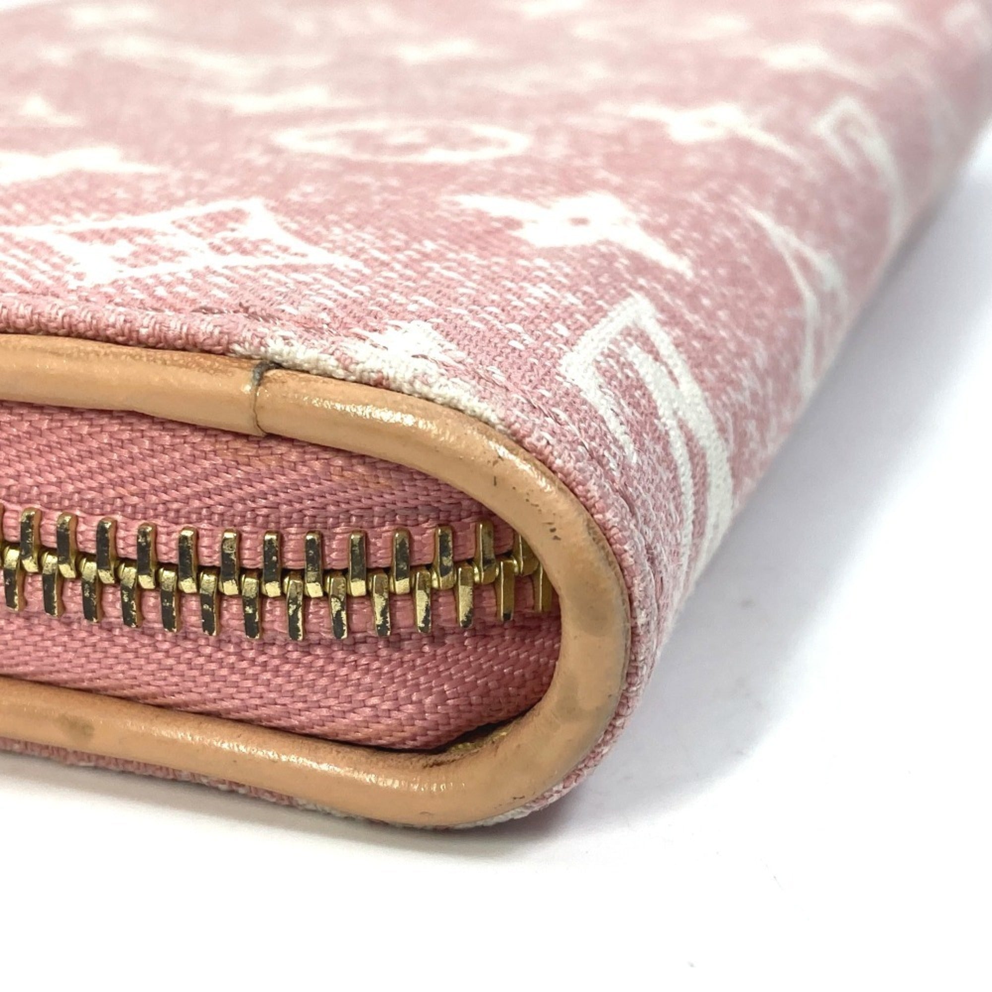 Louis Vuitton Monogram Denim Pink Monogram Denim Long Wallet