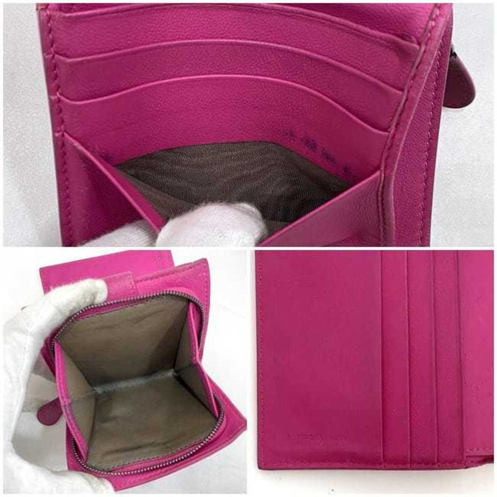 Bottega Veneta Pink Leather Wallet (Bi-Fold)