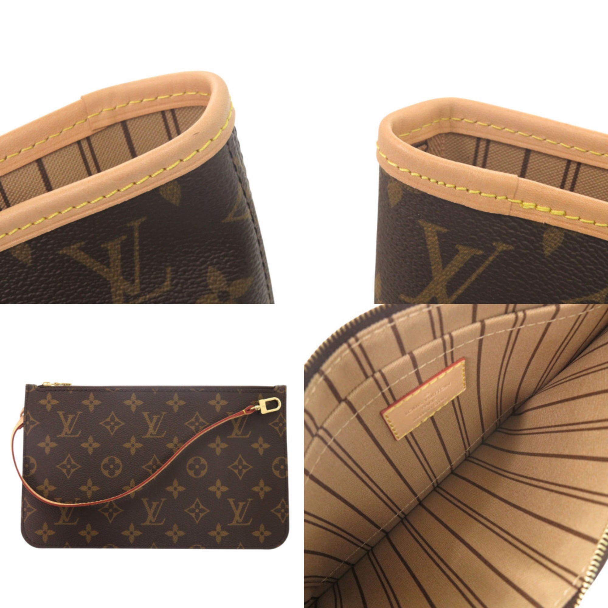 Louis Vuitton Brown Monogram Pouch Tote Bag