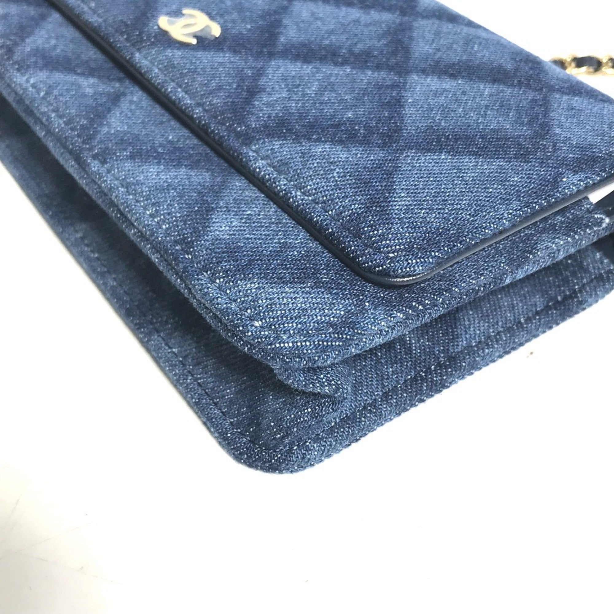 Chanel Blue Denim Shoulder Bag