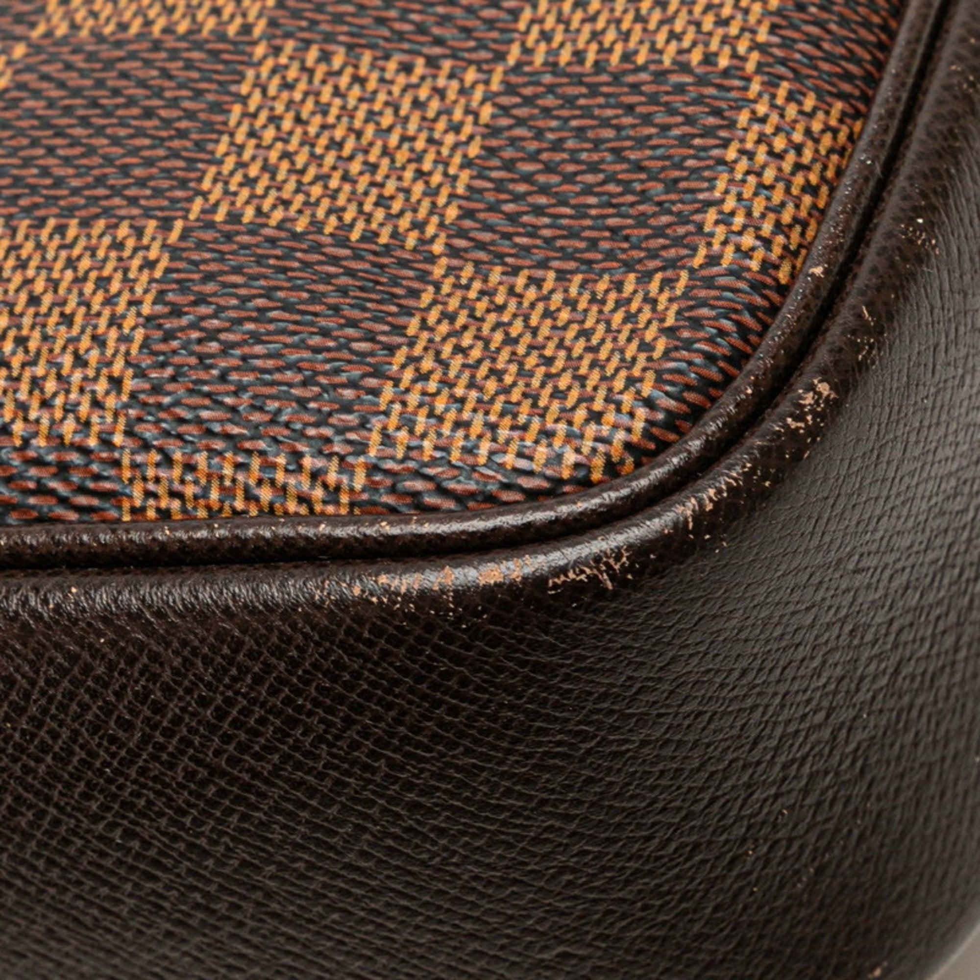 Louis Vuitton Brown Pvc Leather Handbag Pouch