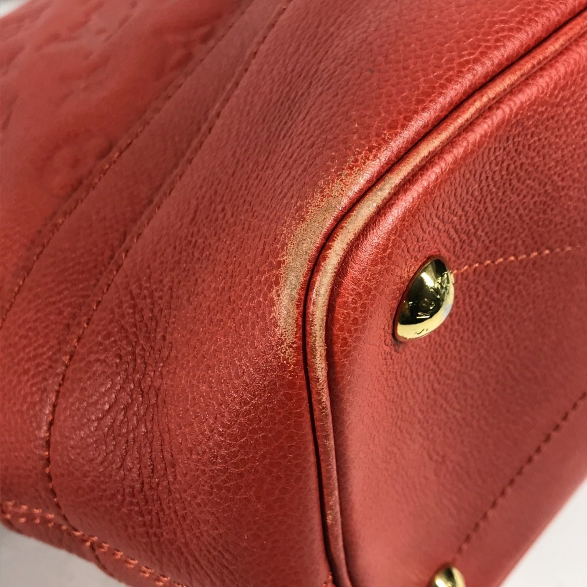 Louis Vuitton Monogram Empreinte Red Color Monogram Empreinte Shoulder Bag Tote Bag