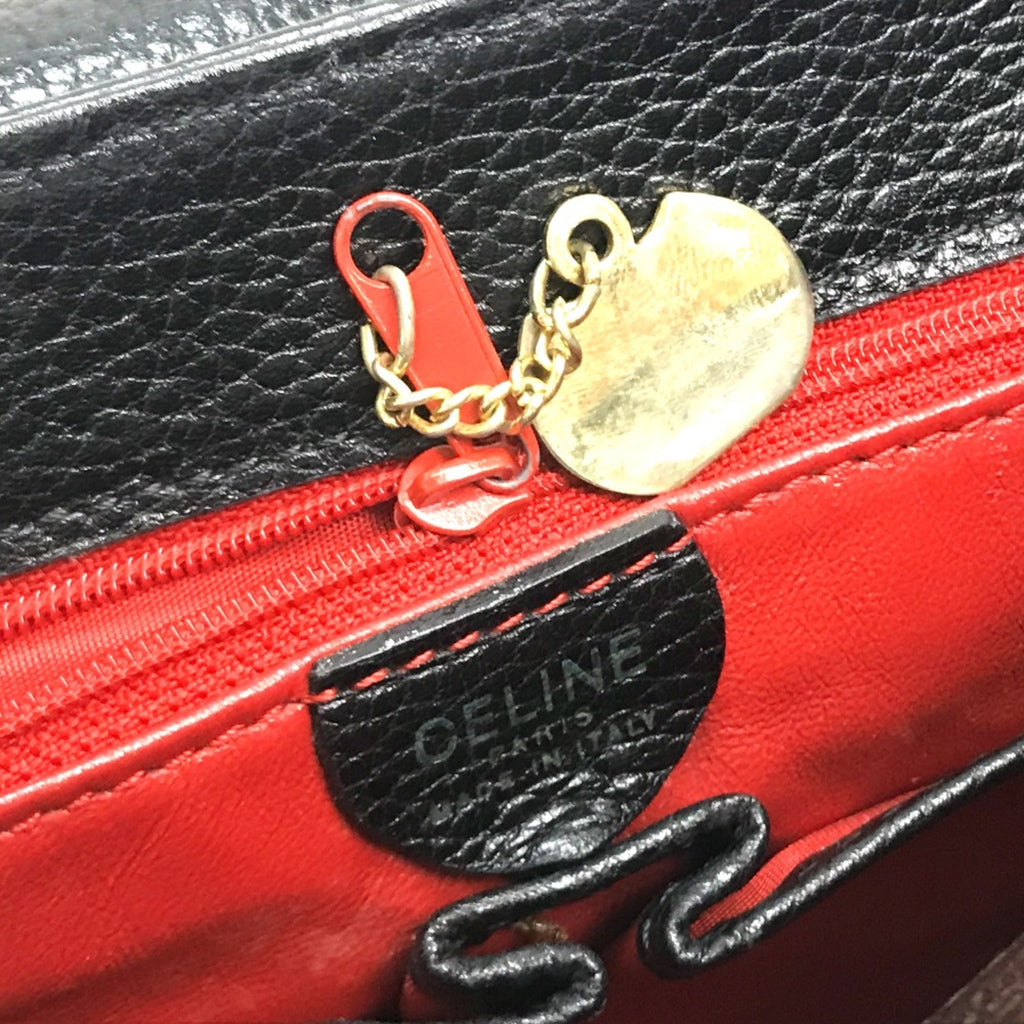 Celine Black Leather Handbag