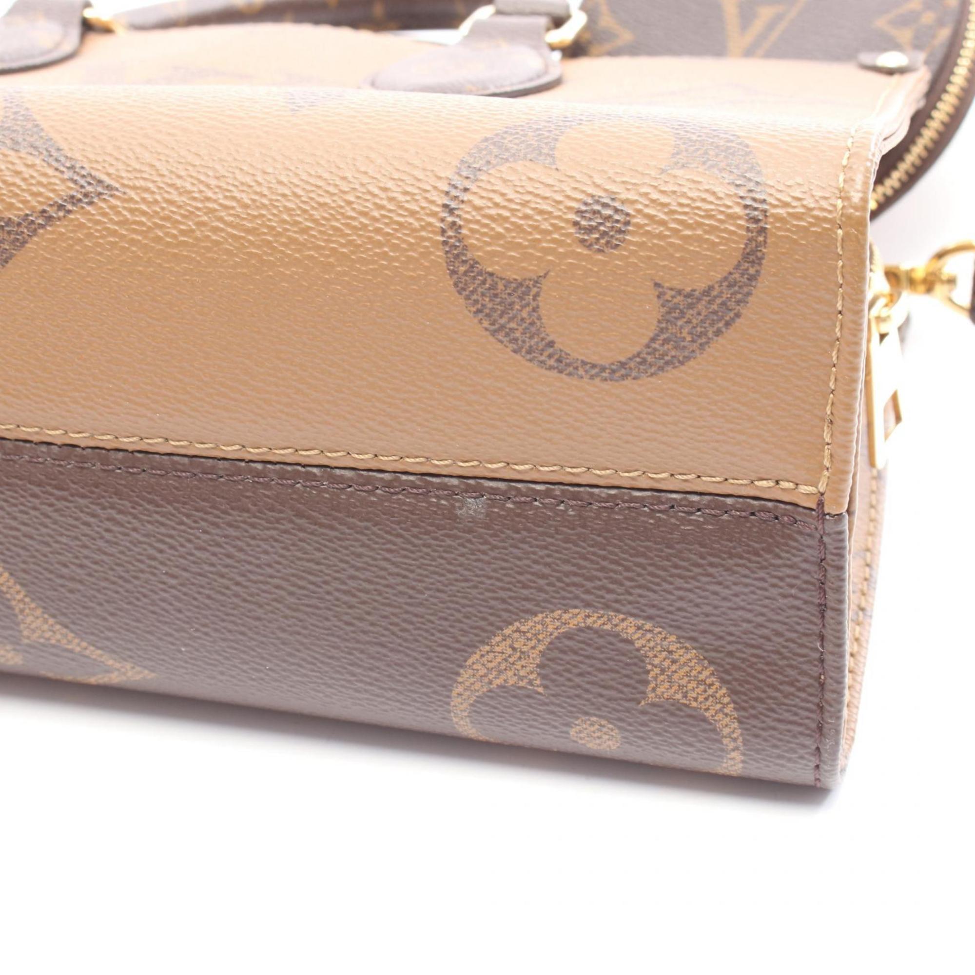 Louis Vuitton Brown Coated Canvas Handbag
