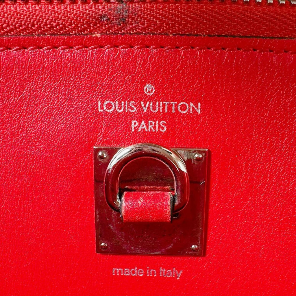 Louis Vuitton Red Color Leather Handbag