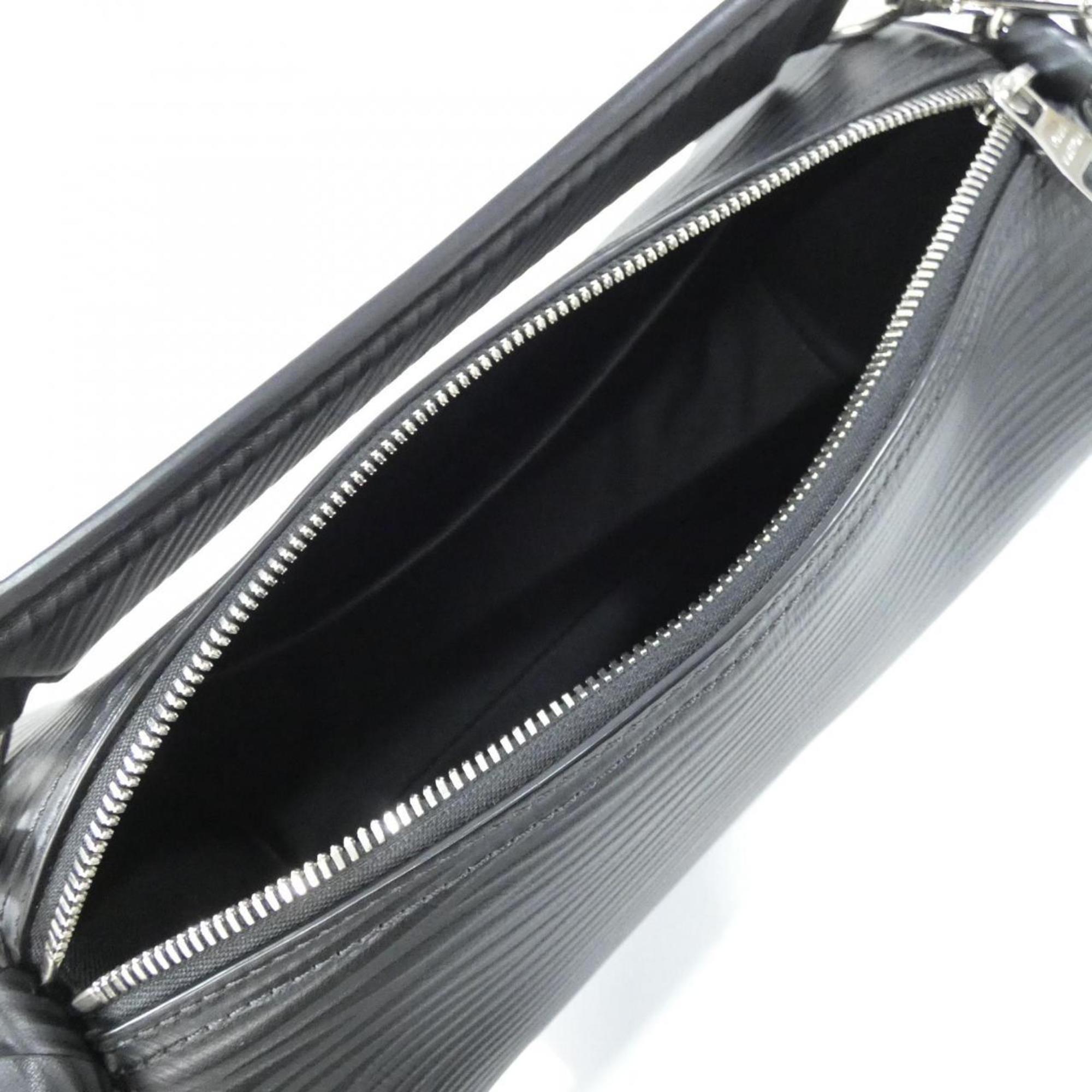 Louis Vuitton Black Leather Shoulder Bag