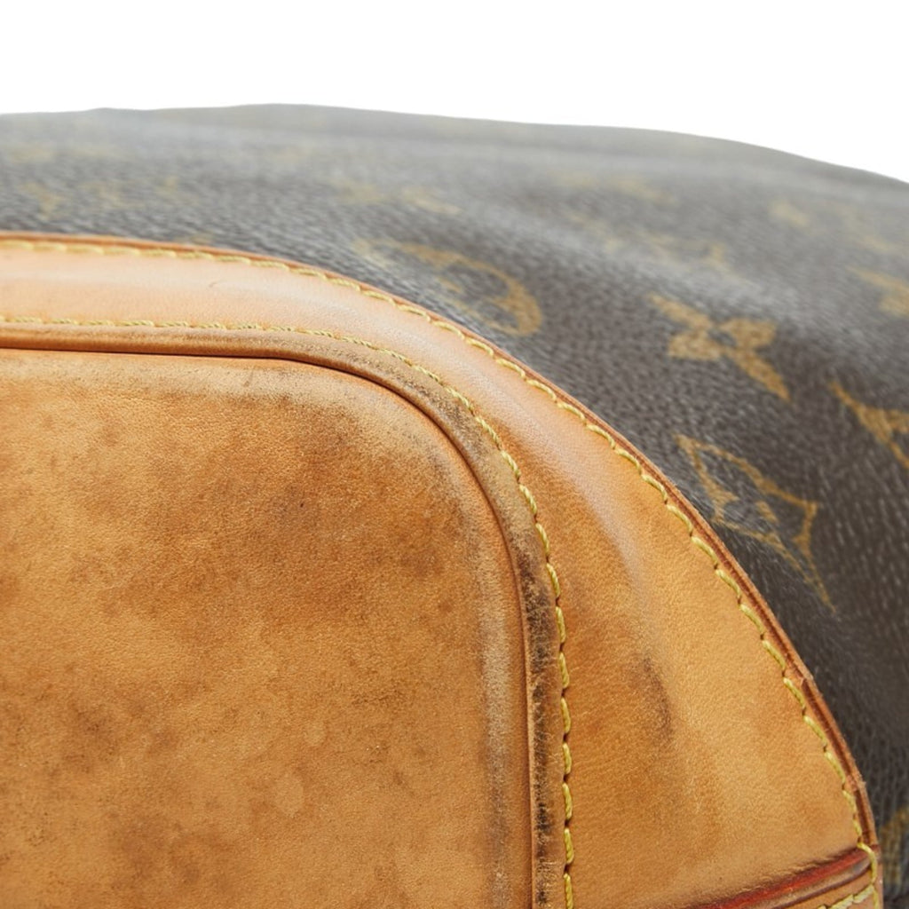 Louis Vuitton Brown Pvc Leather Handbag