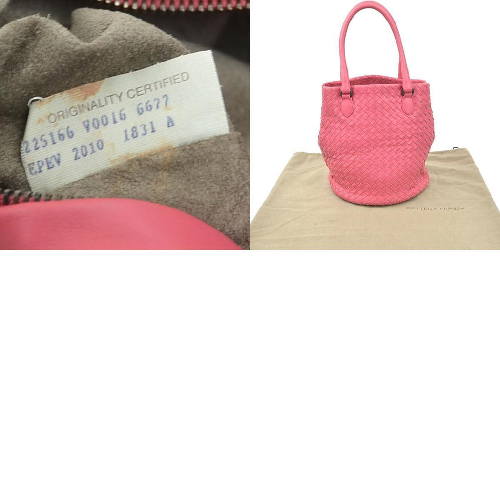 Bottega Veneta Pink Intrecciato Handbag