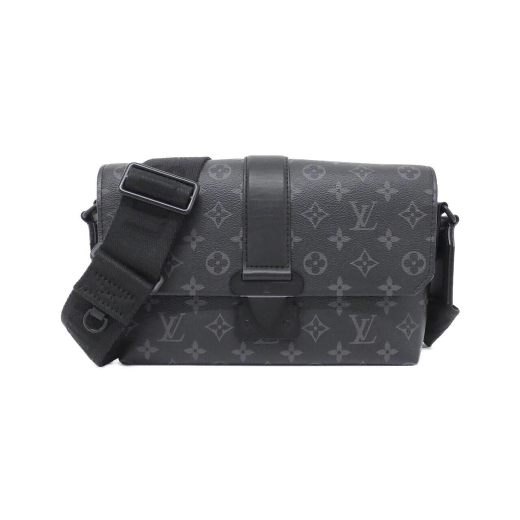 Louis Vuitton Black Coated Canvas Shoulder Bag