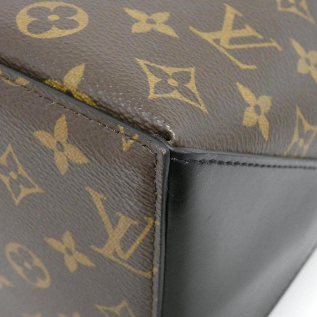 Louis Vuitton Monogram Macassar Black Brown Coated Canvas Tote Bag