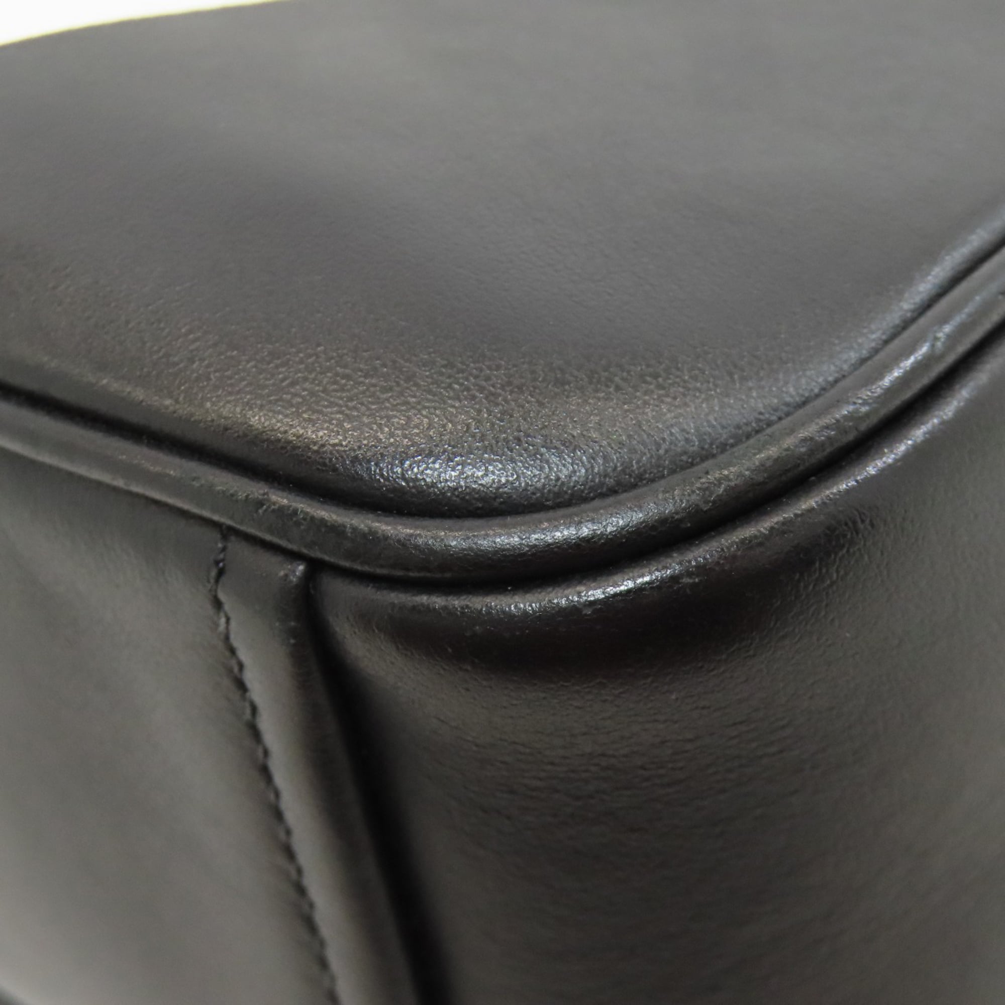 Prada Black Leather Shoulder Bag