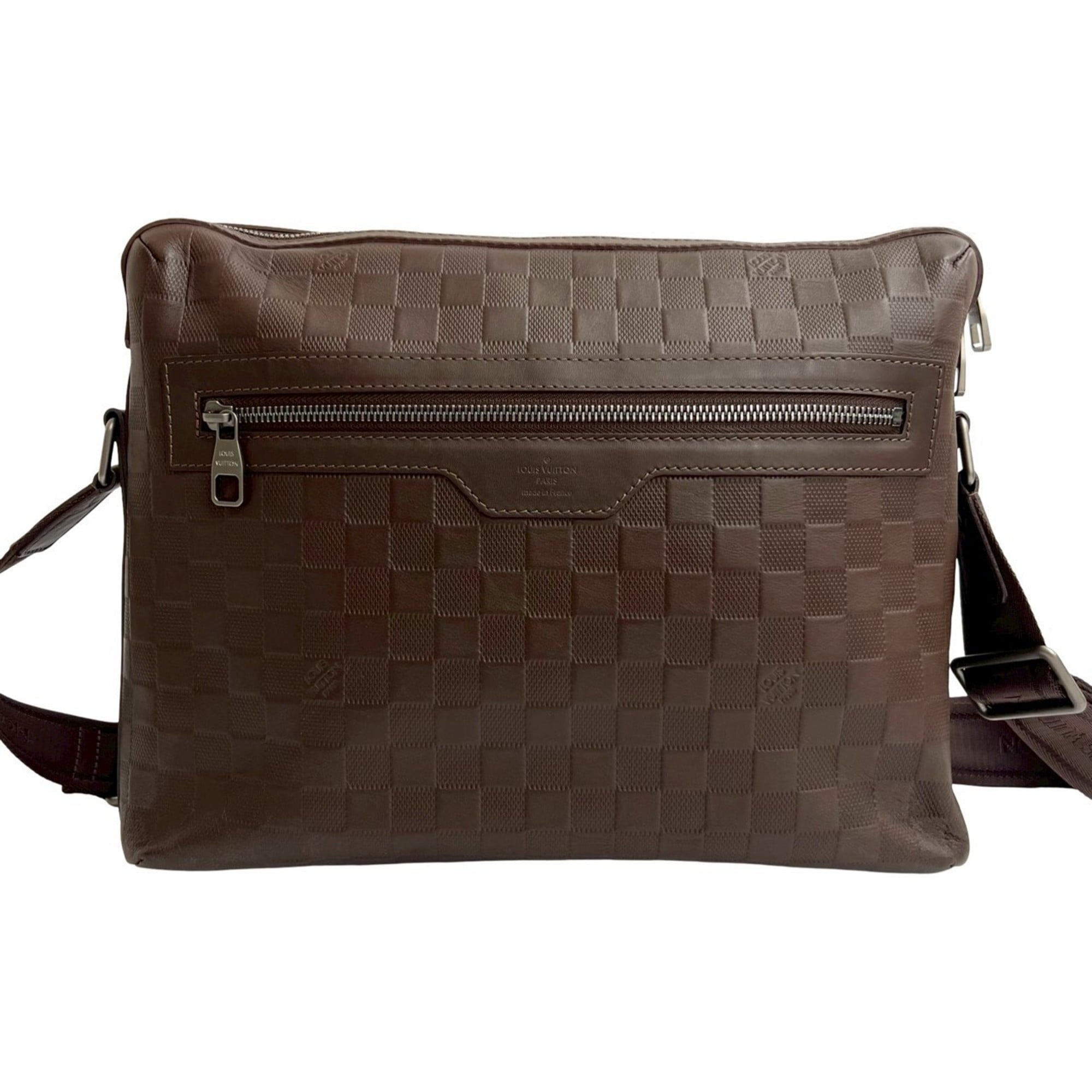 Louis Vuitton Brown Leather Shoulder Bag