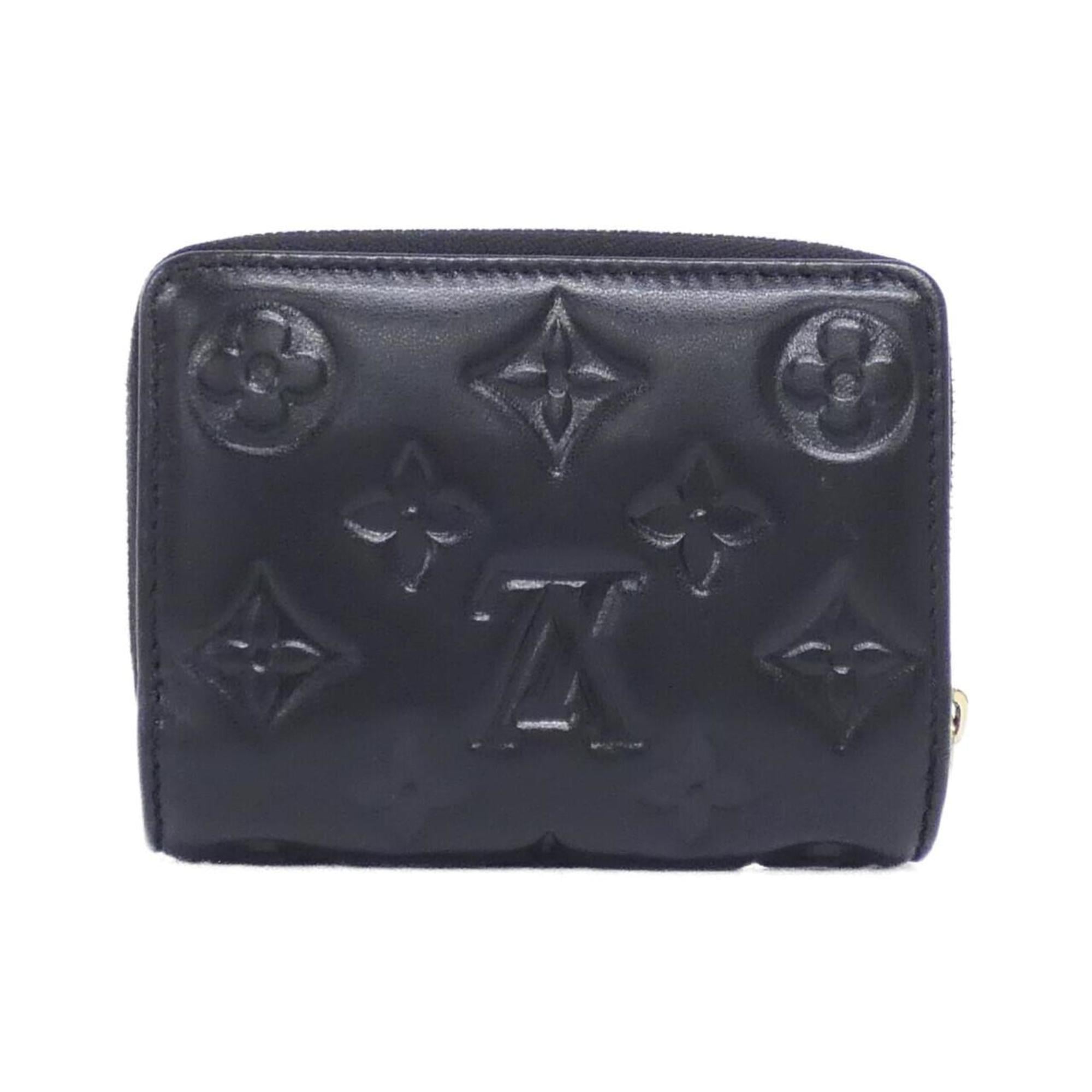 Louis Vuitton Black Leather Coin Purse/Coin Case