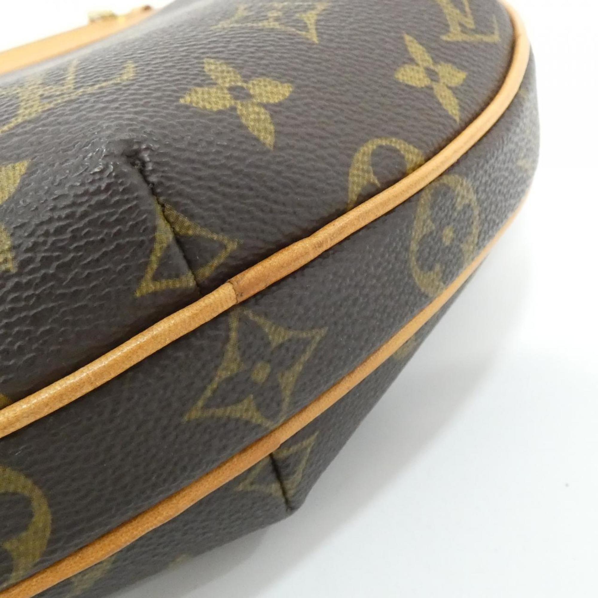Louis Vuitton Marron Coated Canvas Pochette Shoulder Bag