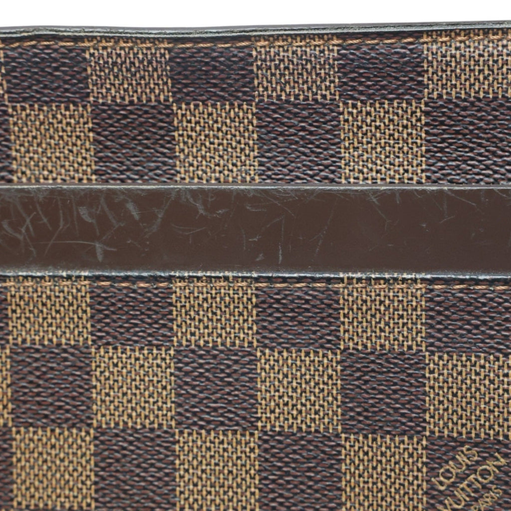 Louis Vuitton Damier Brown Damier Canvas Clutch Bag