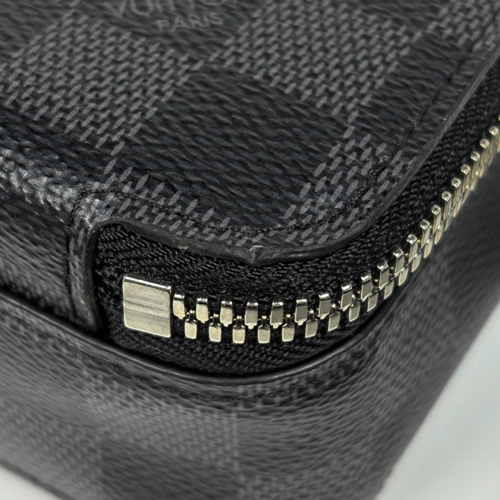Louis Vuitton Black Noir Damier Graphite Shoulder Bag