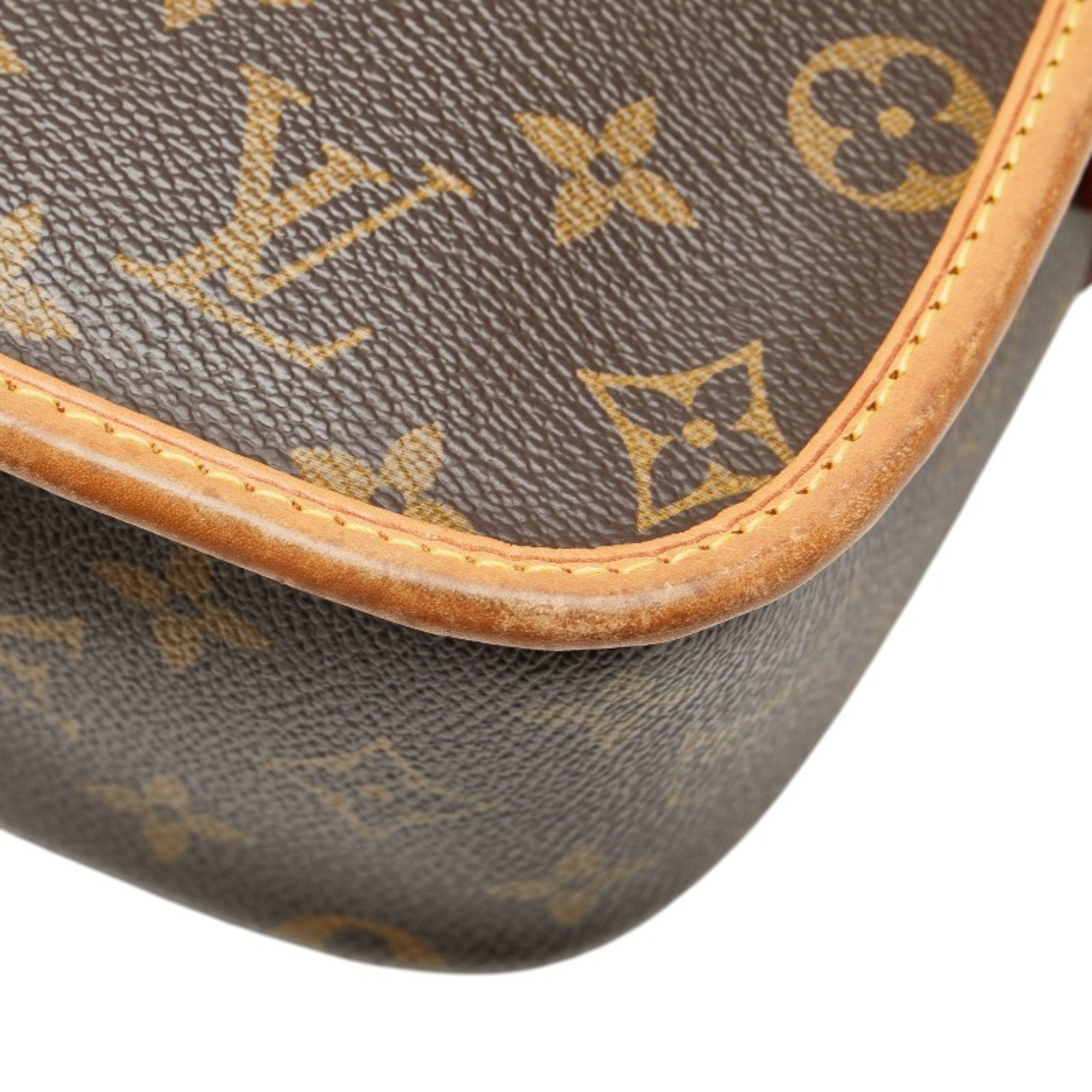 Louis Vuitton Monogram Brown Pvc Leather Shoulder Bag