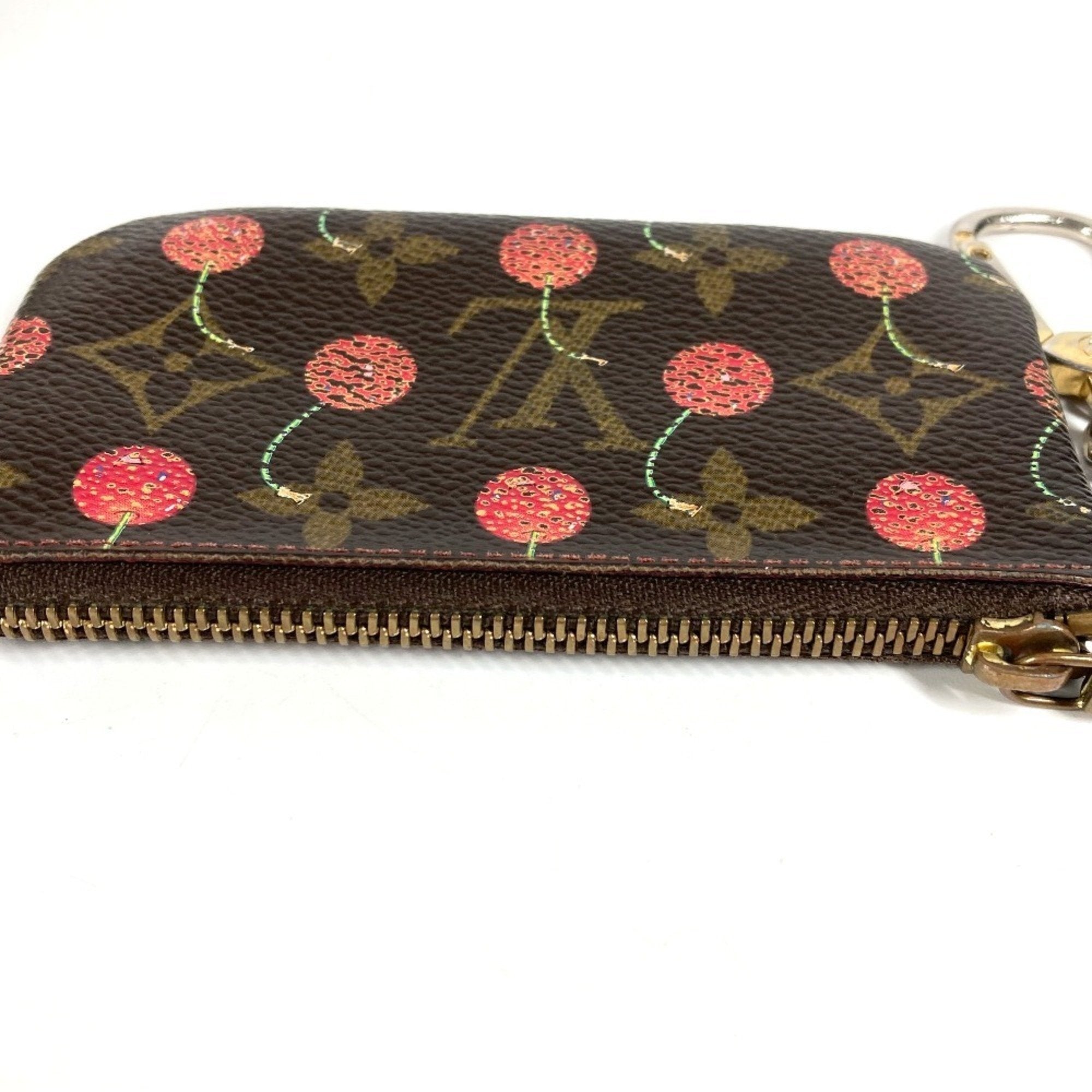 Louis Vuitton Brown Monogram Cherry Red Color Monogram Coin Purse/Coin Case