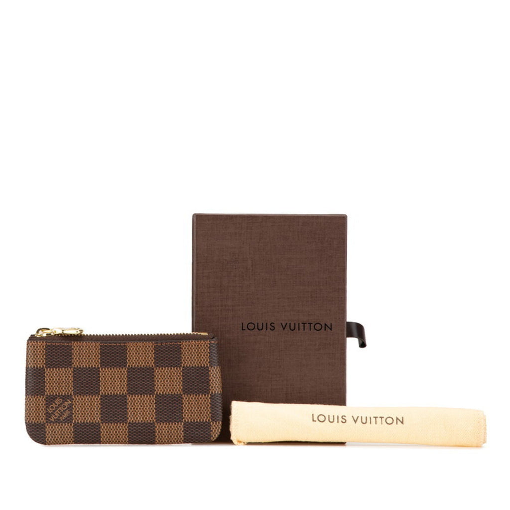 Louis Vuitton Brown Pvc Leather Coin Purse/Coin Case
