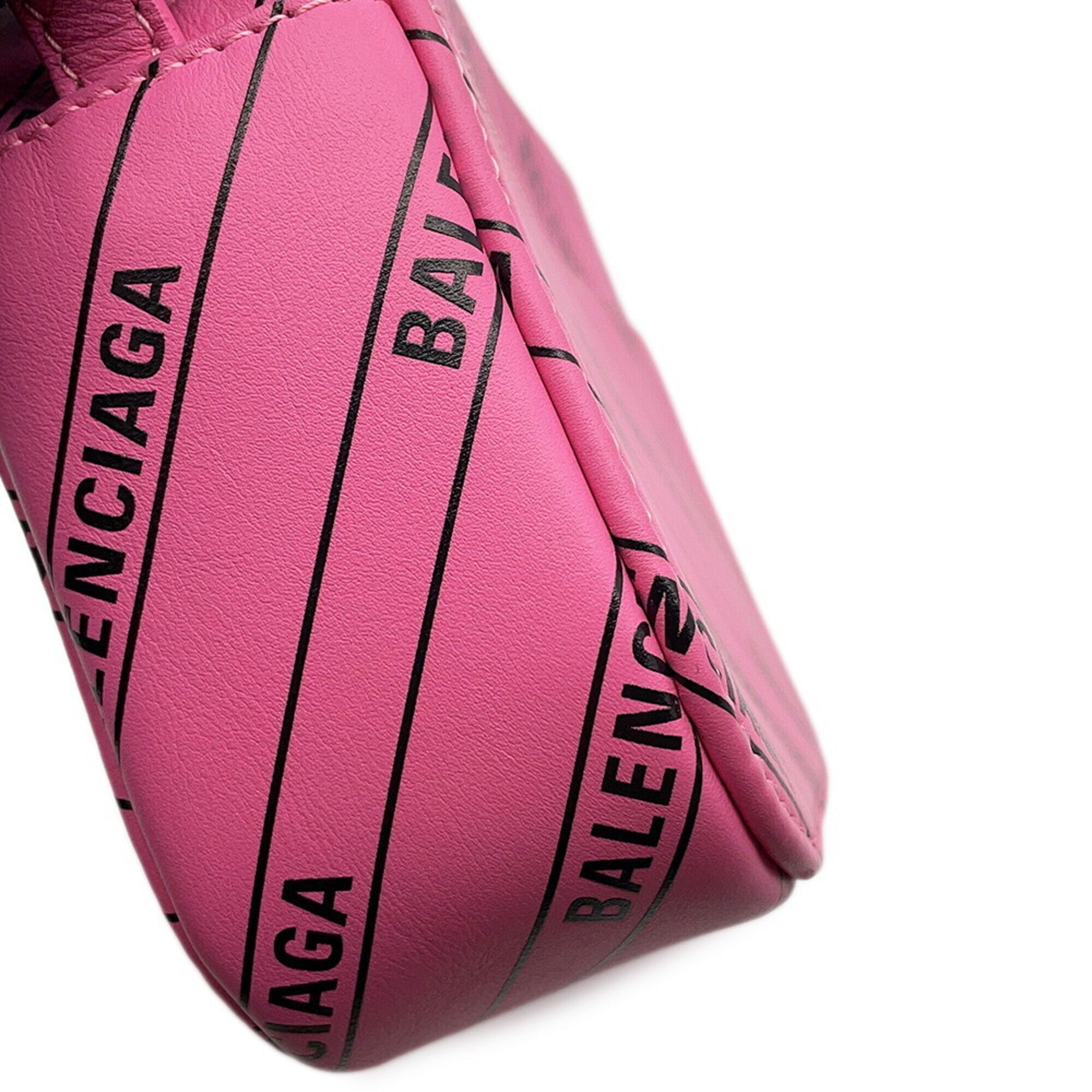 Balenciaga Pink Leather Handbag Shoulder
