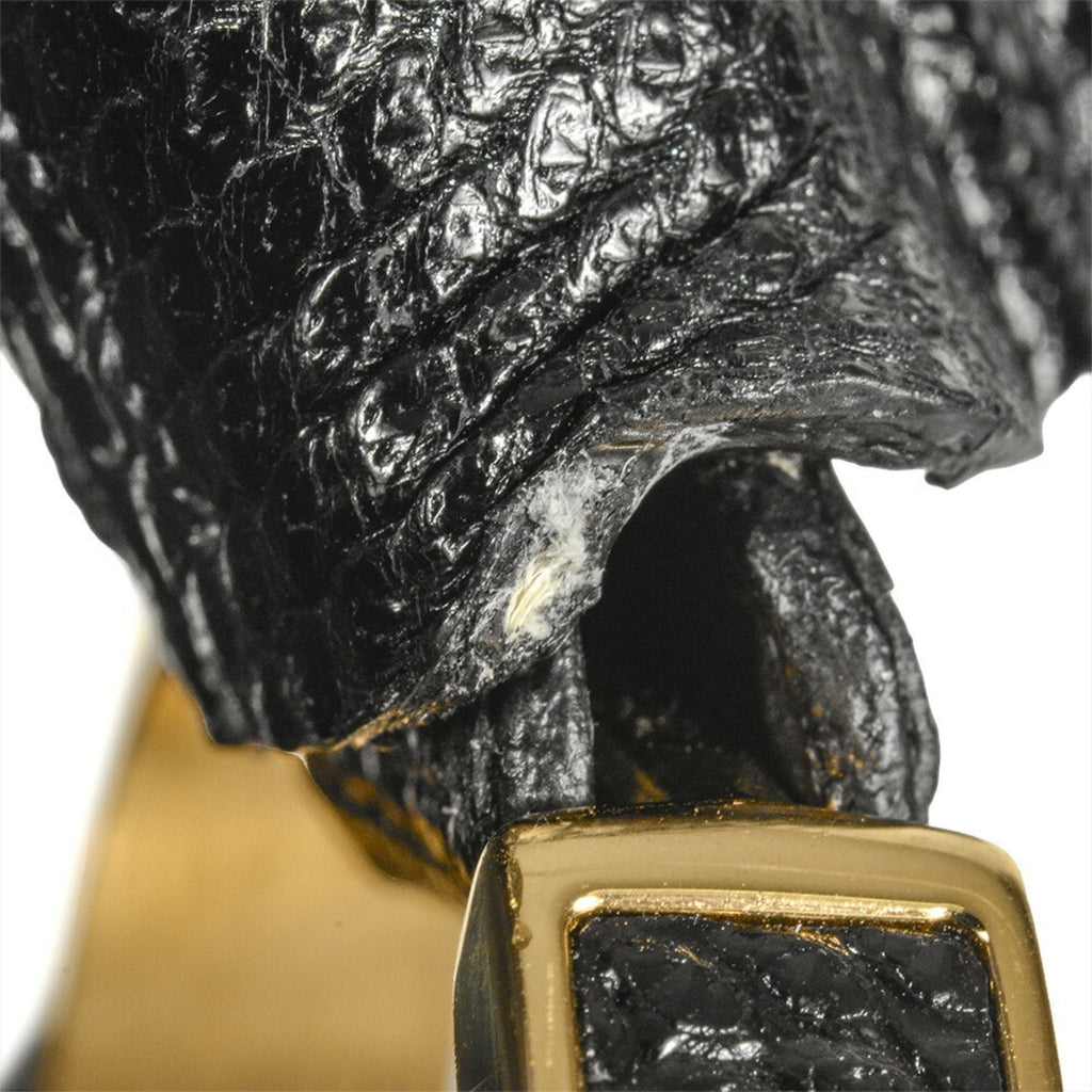 Louis Vuitton Black Leather Handbag