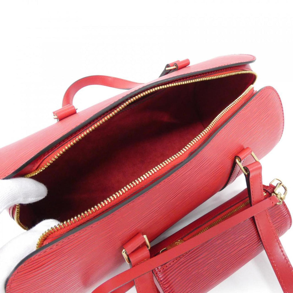 Louis Vuitton Red Color Leather Handbag Pouch
