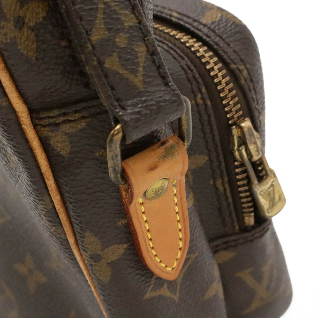 Louis Vuitton Brown Coated Canvas Pochette Shoulder Bag