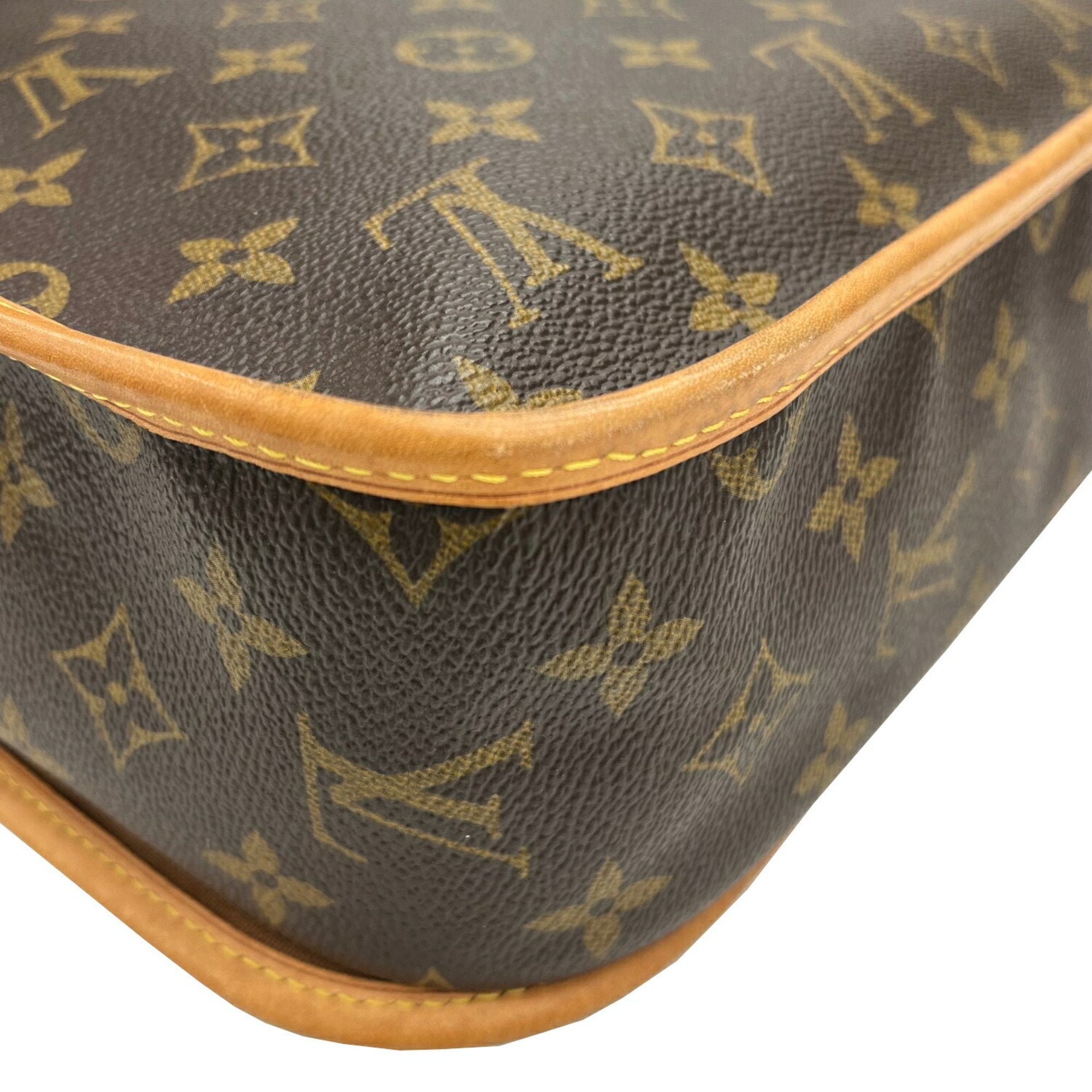Louis Vuitton Brown Monogram Leather Shoulder Bag