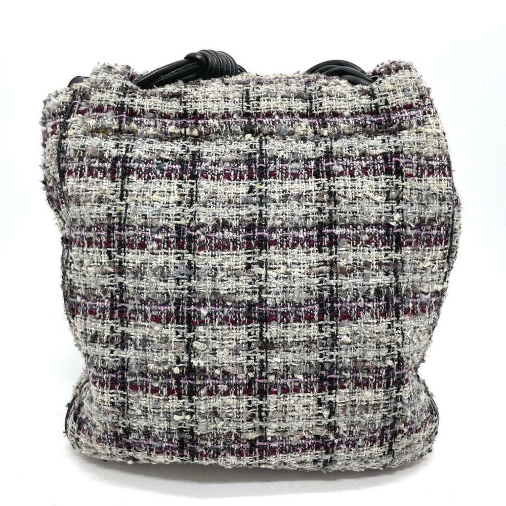 Chanel Gray Tweed Shoulder Bag