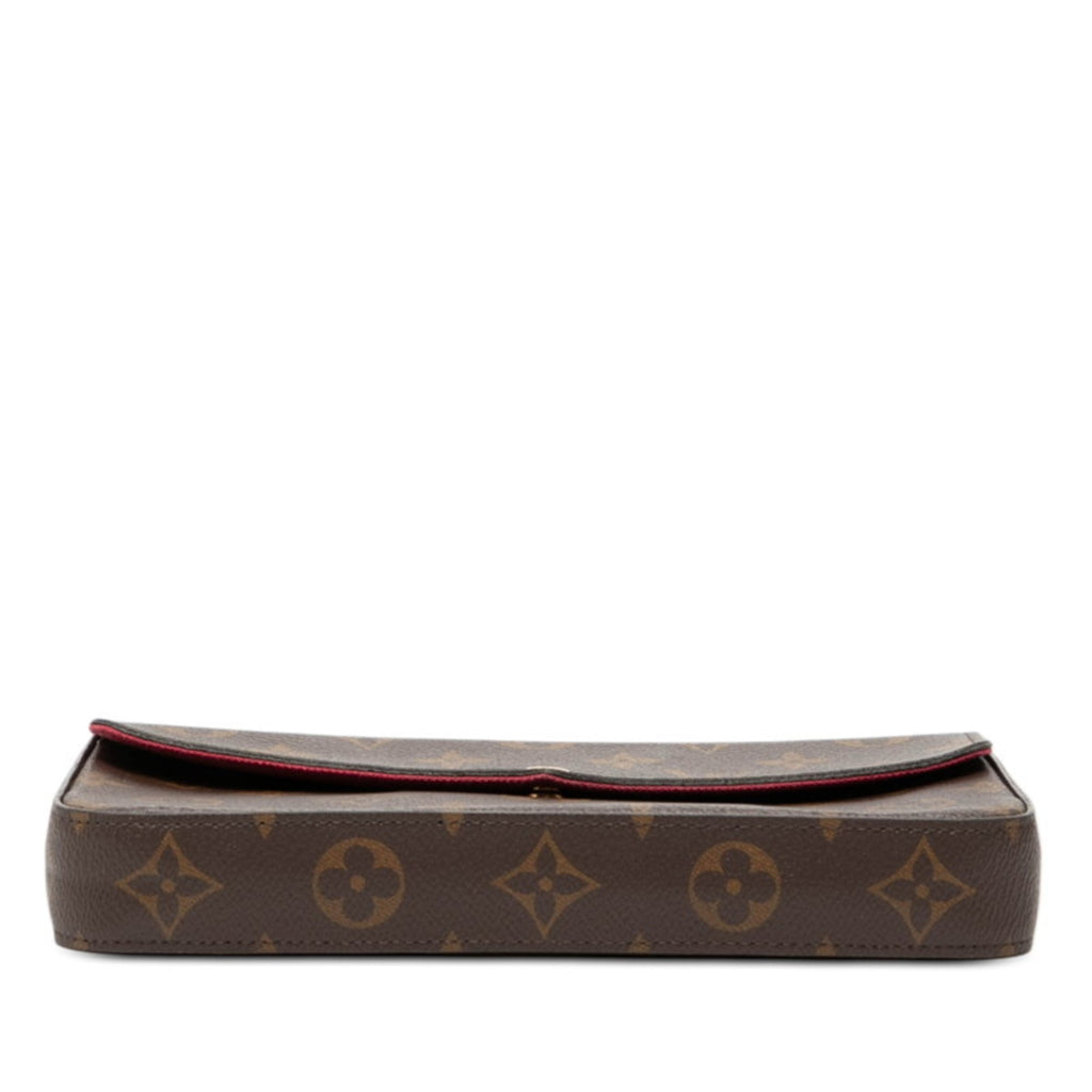 Louis Vuitton Brown Fuchsia Pvc Pochette Shoulder Bag