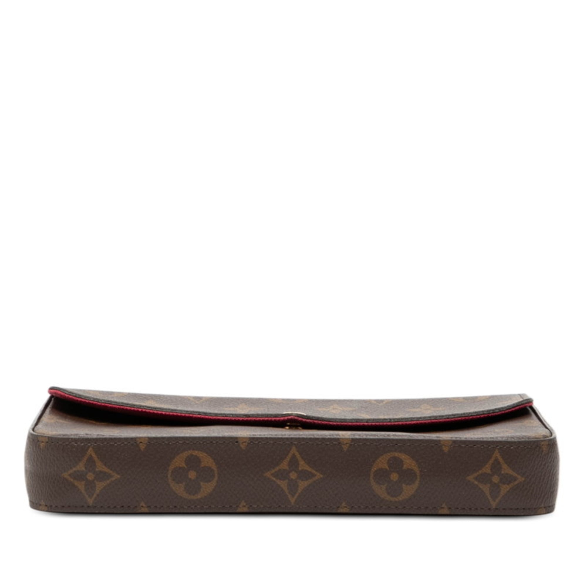 Louis Vuitton Brown Fuchsia Pvc Pochette Shoulder Bag