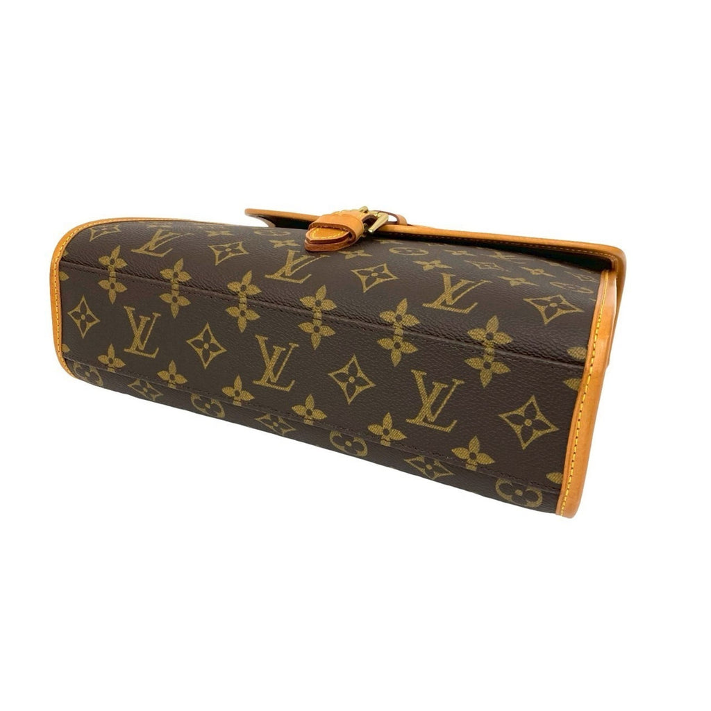 Louis Vuitton Brown Leather Pvc Handbag Shoulder Bag