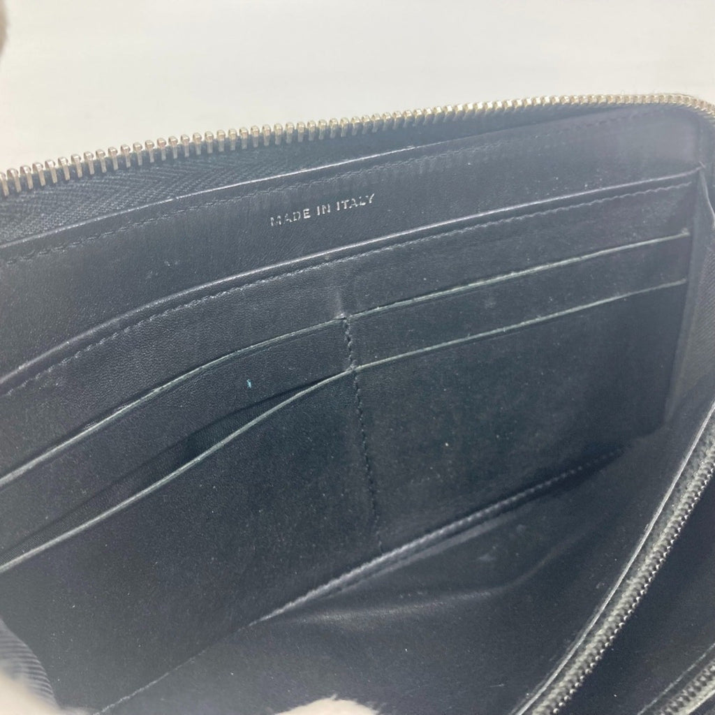 Chanel Black Leather Long Wallet (Bi-Fold)