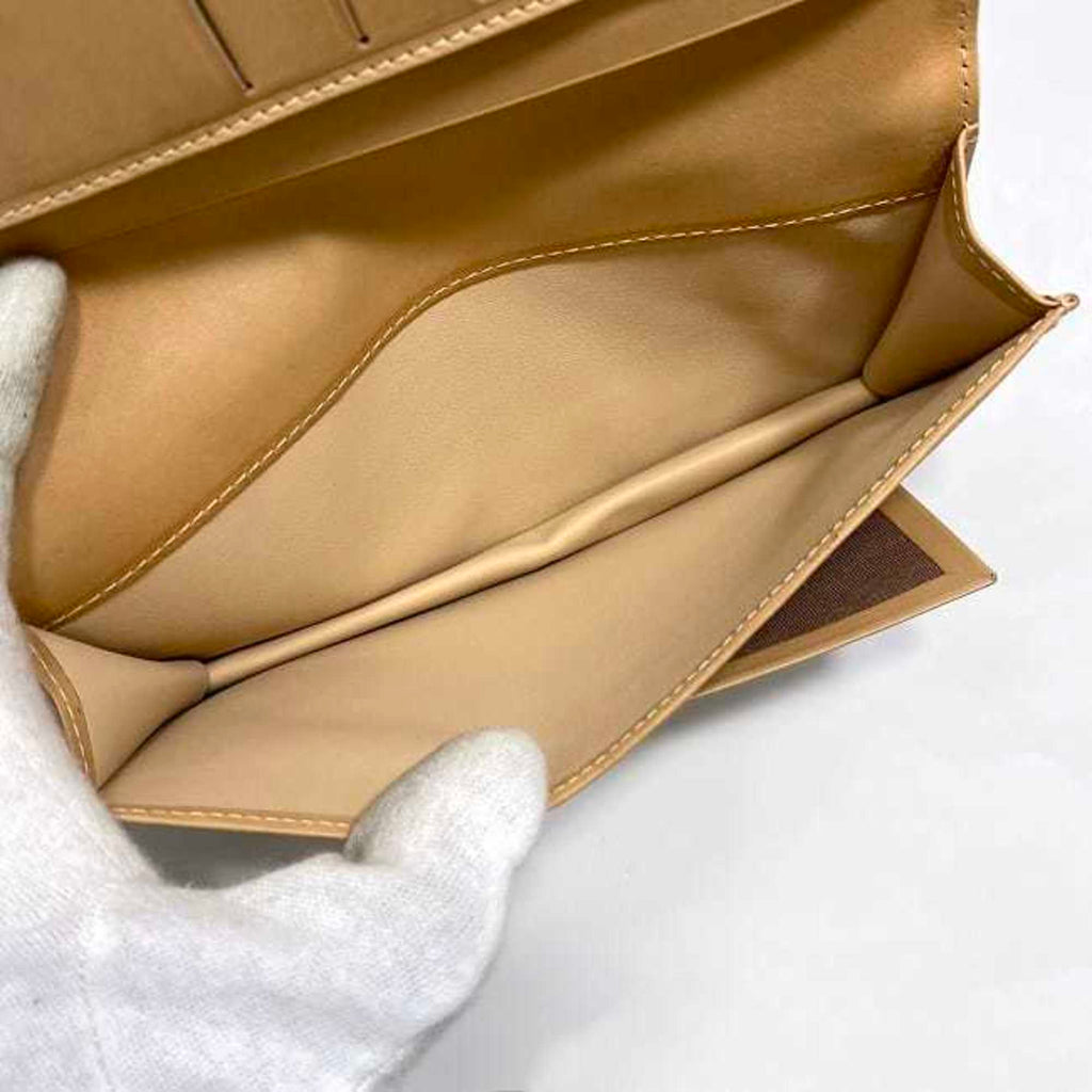 Celine Macadam Brown Pvc Long Wallet (Bi-Fold)