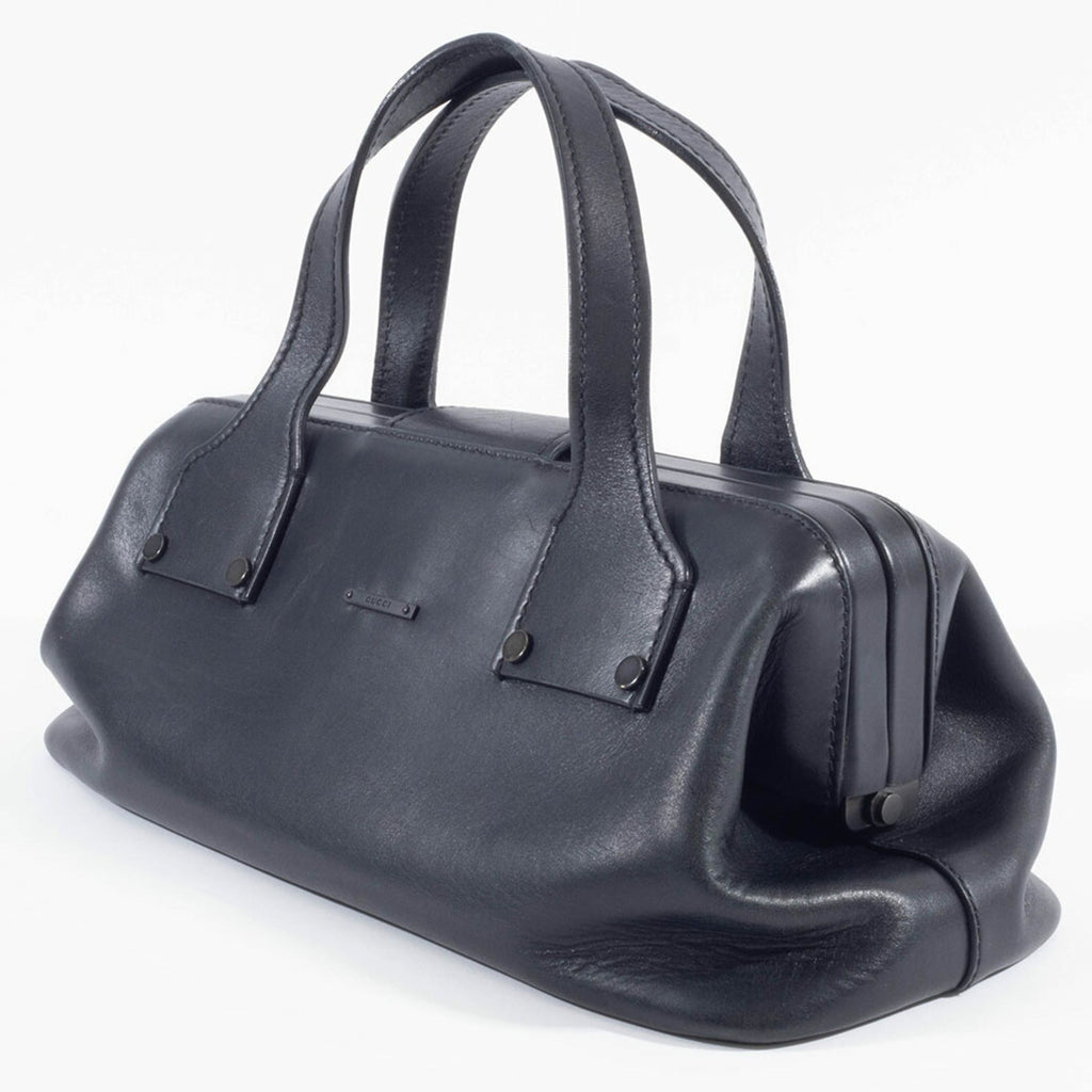 Gucci Black Leather Handbag (Pre-Owned)