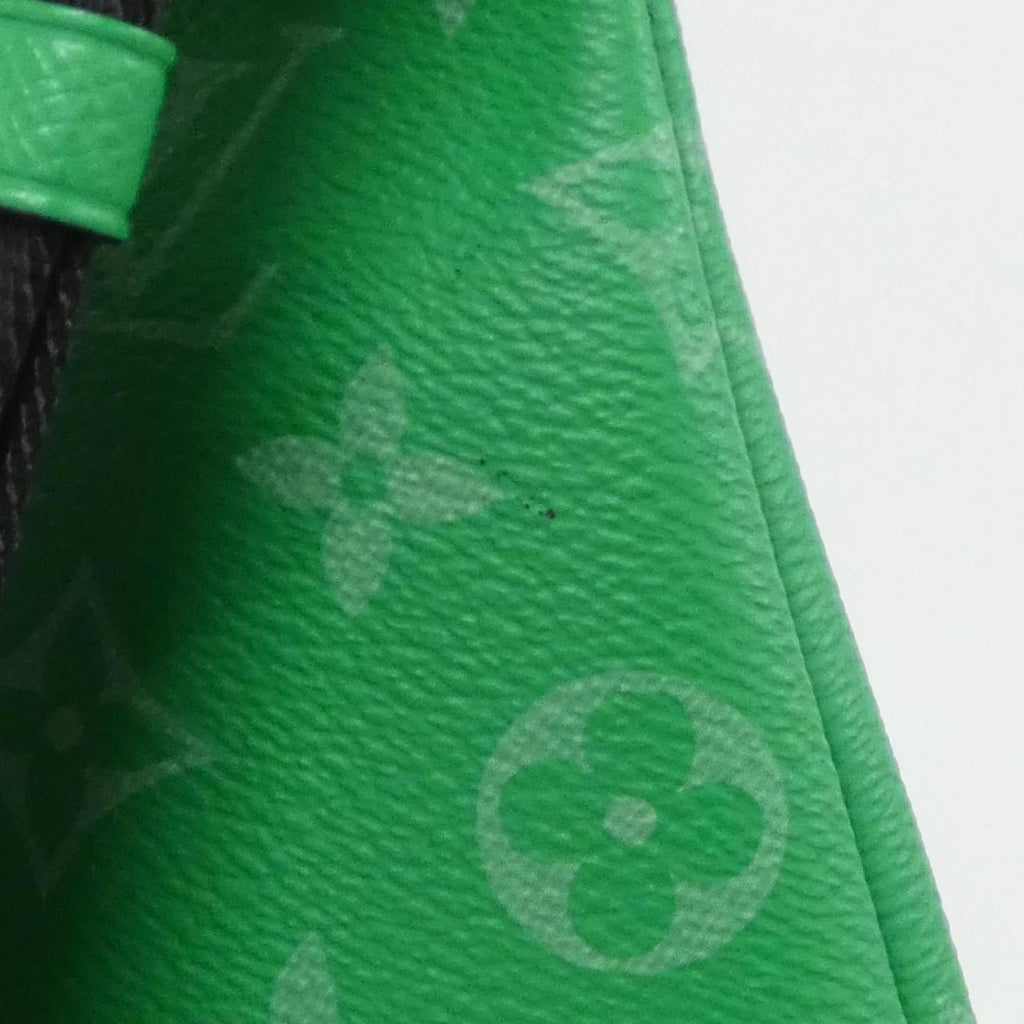 Louis Vuitton Taigarama Vert Coated Canvas Leather Handbag