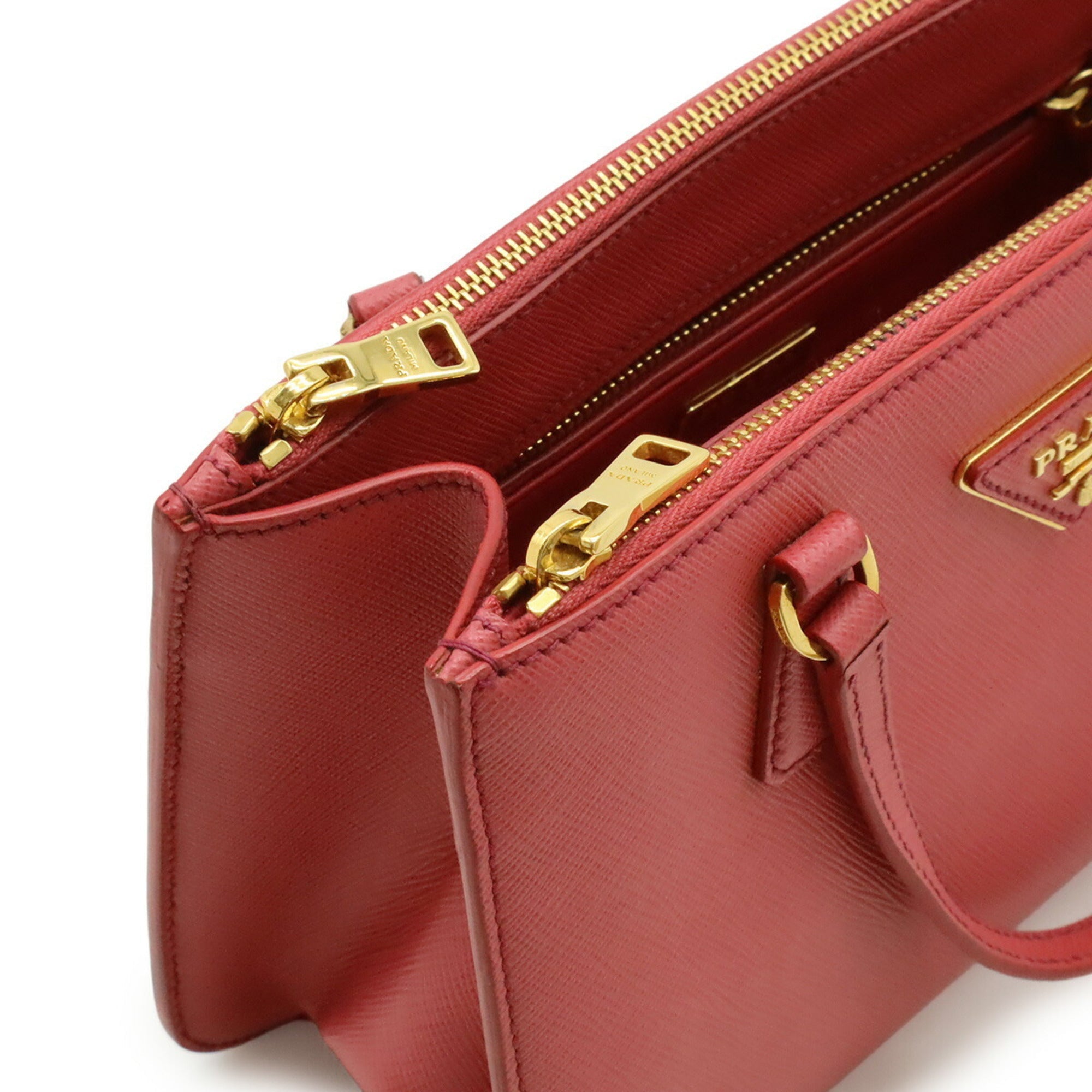 Prada Saffiano Pink Leather Handbag Shoulder Bag