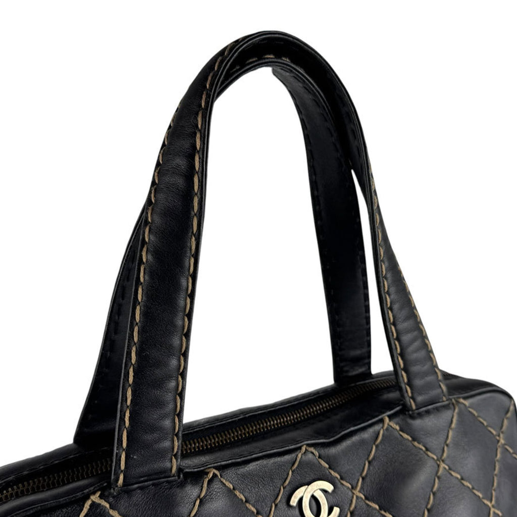Chanel Black Leather Handbag