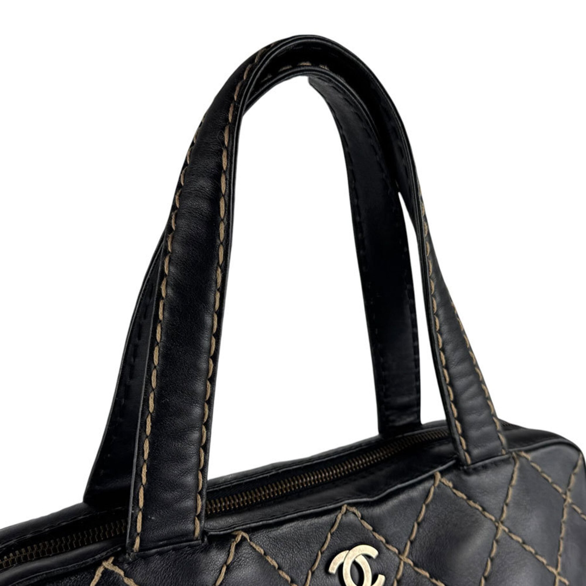 Chanel Black Leather Handbag
