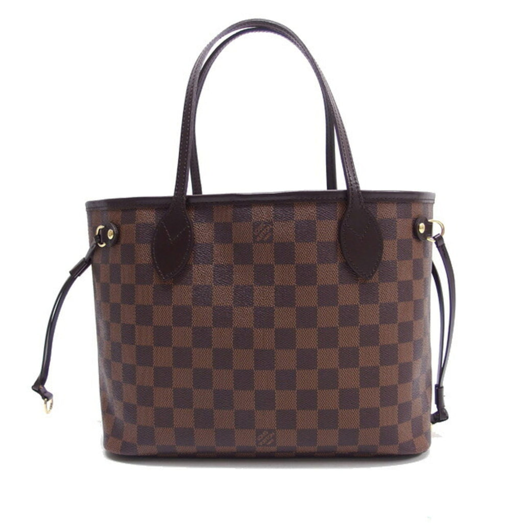 Louis Vuitton Brown Damier Canvas Leather Handbag Tote Bag