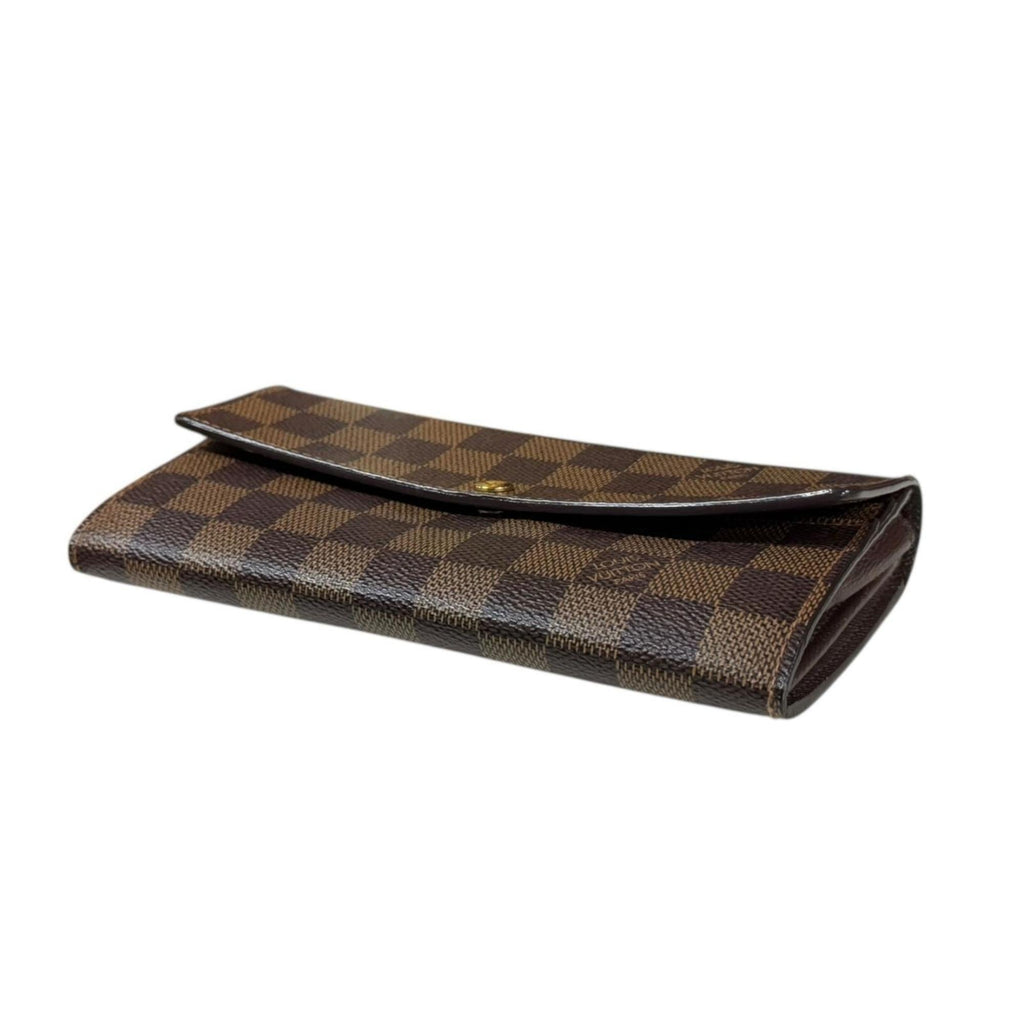 Louis Vuitton Brown Damier Canvas Long Wallet (Tri-Fold)
