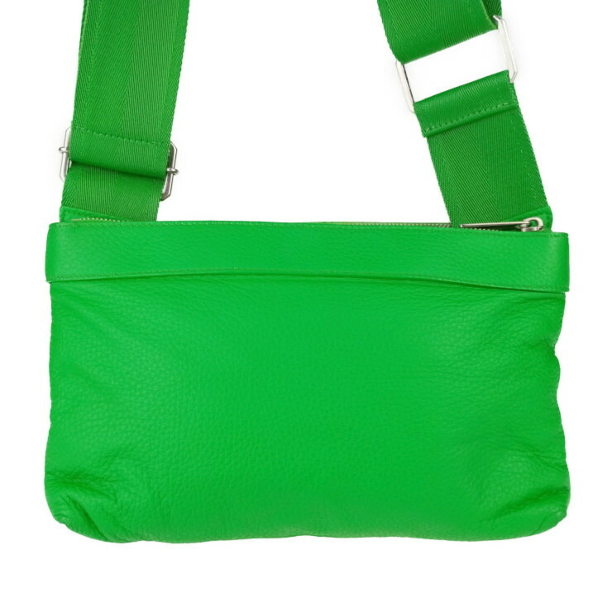 Bottega Veneta Green Leather Shoulder Bag