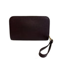 Louis Vuitton Wine Taiga Leather Clutch Bag