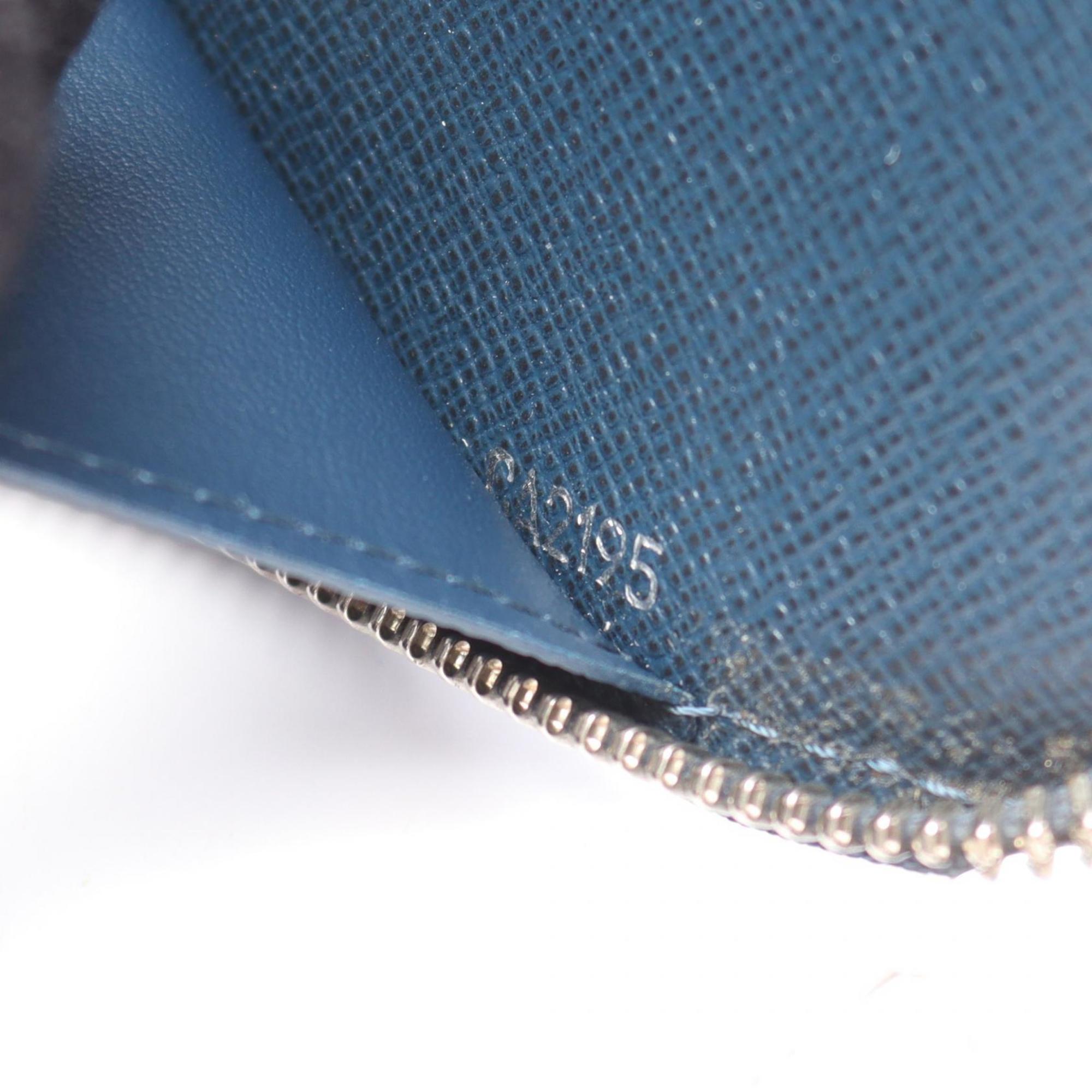 Louis Vuitton Navy Ocean Taiga Leather Long Wallet