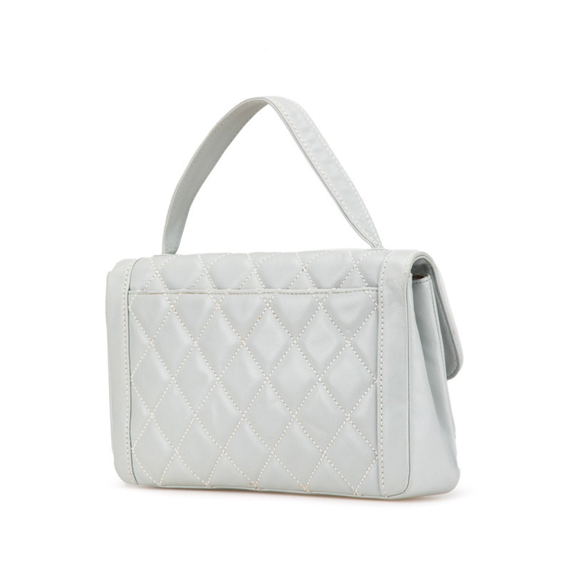 Chanel Blue Leather Handbag
