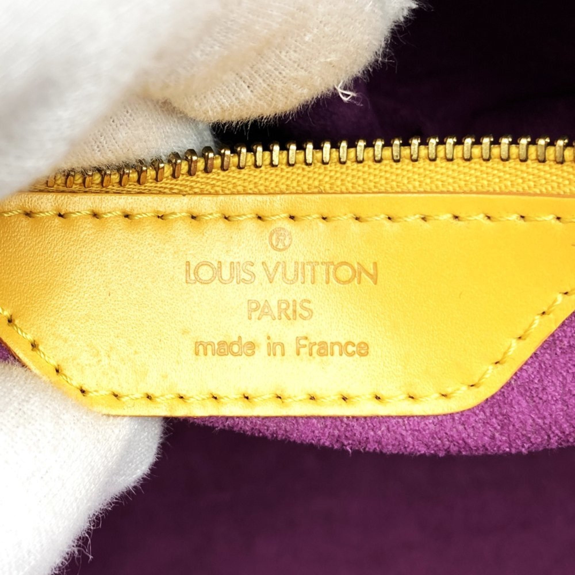Louis Vuitton Epi Yellow Epi Leather Shoulder Bag