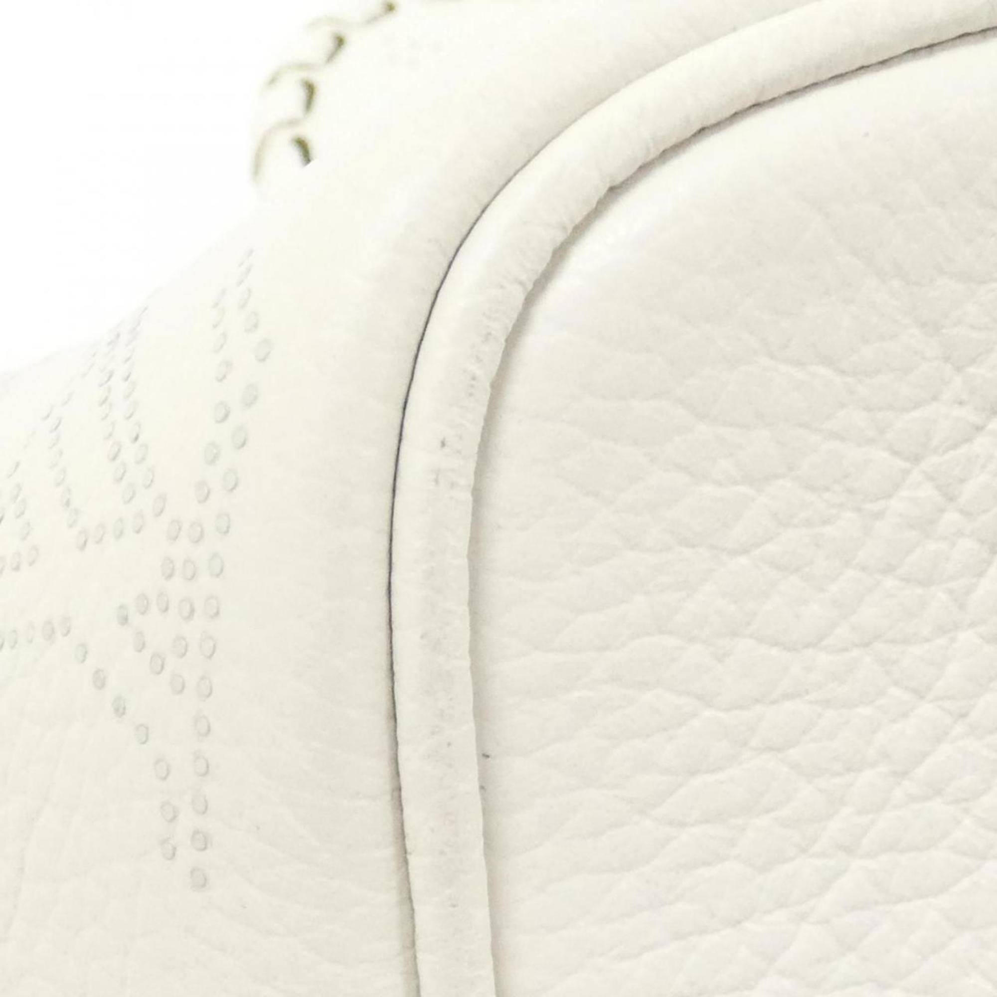 Louis Vuitton Mahina White Leather Handbag