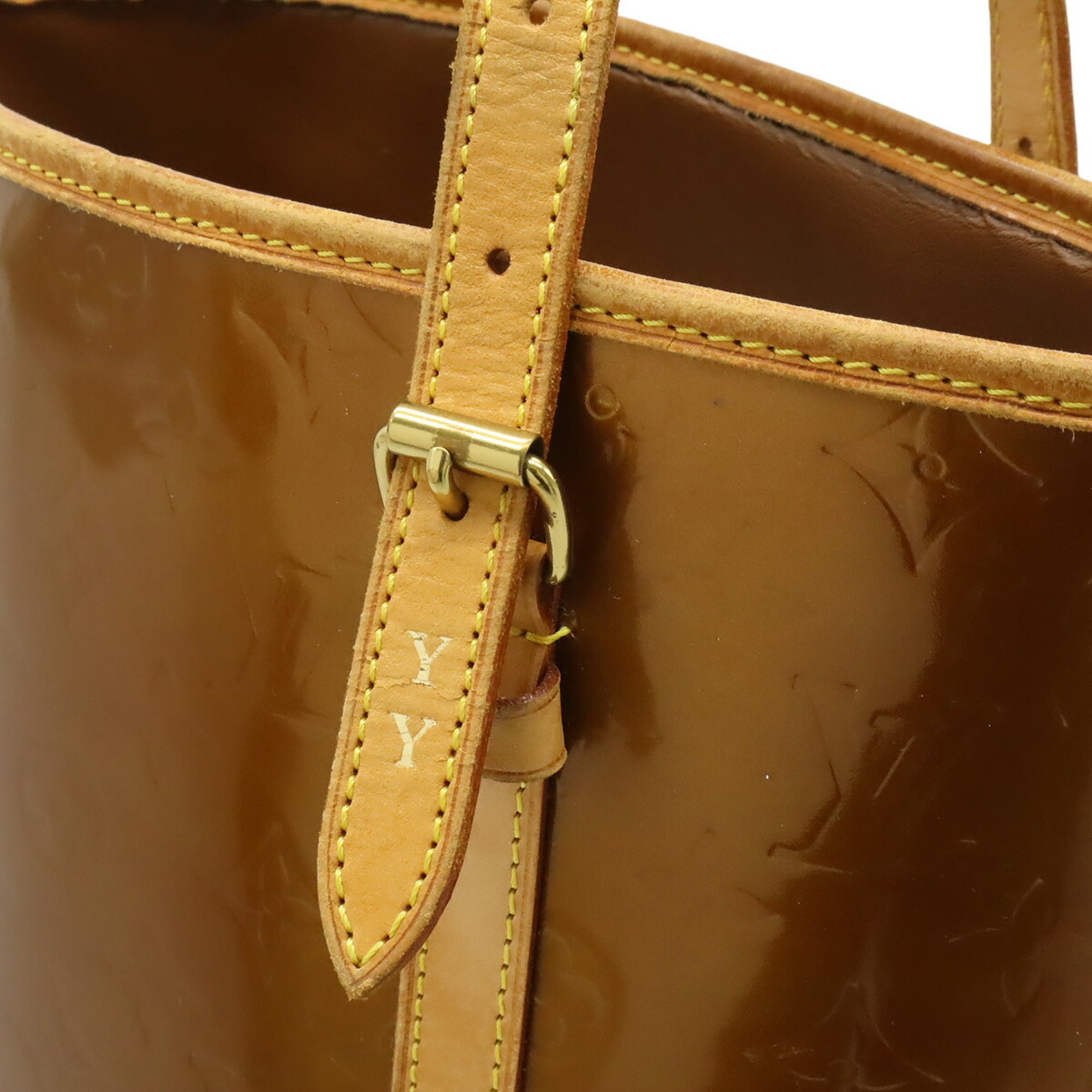 Louis Vuitton Brown Leather Shoulder Bag Tote Bag